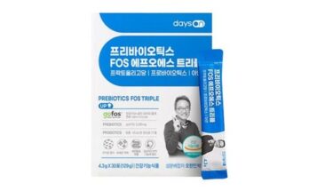 놓치면 후회할 오한진 프리바이오틱스 FOS 트리플 12개월분  체험분 10포 베스트5