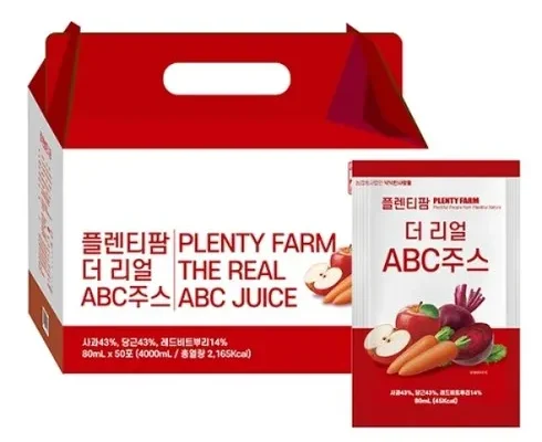 놓치면 후회할 더 리얼 ABC주스 80ml x 100팩 베스트5