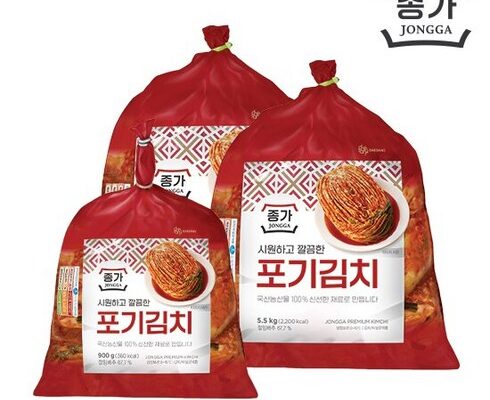 놓치면 후회할 중부식 포기김치 11kg  포기김치(중부식 900g 베스트상품